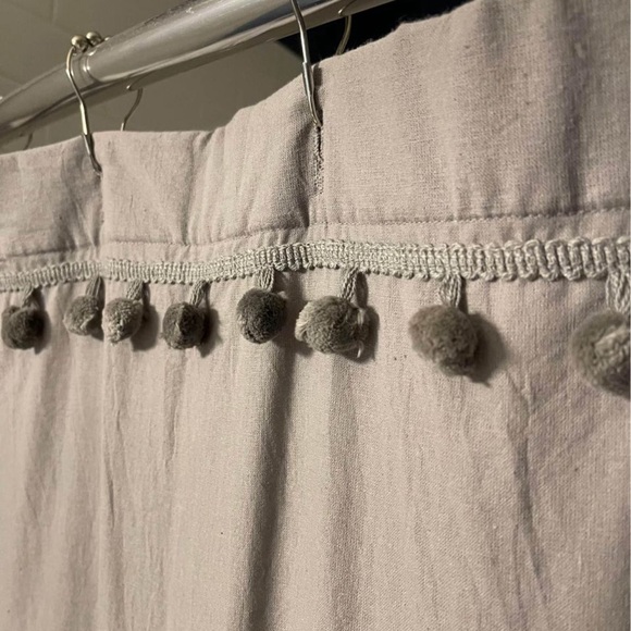 Pom Pom Shower Curtain - Picture 2 of 3
